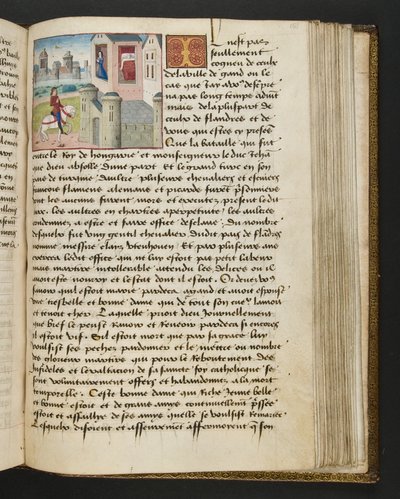 MS Hunter 252 151r-side fra Hundred New News, ca. 1461-62 av French School