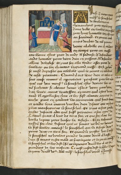 MS Hunter 252 160v Side fra Cent Nouvelles Nouvelles, ca. 1461-62 av French School
