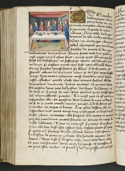 MS Hunter 252 168v Side fra Cent Nouvelles Nouvelles, ca. 1461-62 av French School
