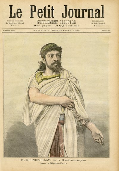 M. Mounet-Sully i Oedipus Rex på Comédie-Française, forside av 