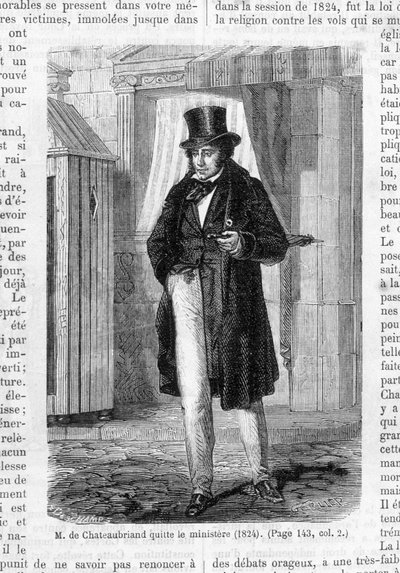 M. de Chateaubriand forlot departementet (1824). av French School