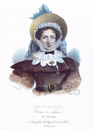Madame Boivin (1783-1841) fra en bok om kjente kvinner, 1833 av French School