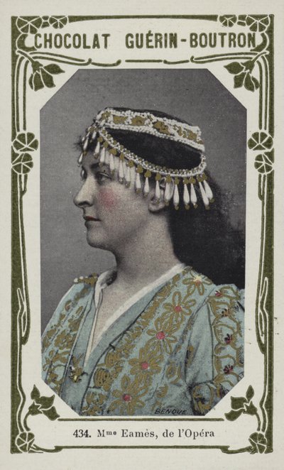 Madame Eames, de lOpera (farget bilde) av French School