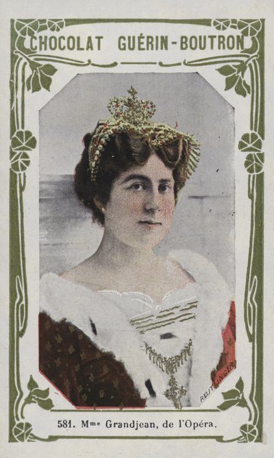 Madame Grandjean, fra Operaen (farget bilde) av French School