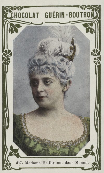 Madame Heilbronn, i Manon (farget bilde) av French School