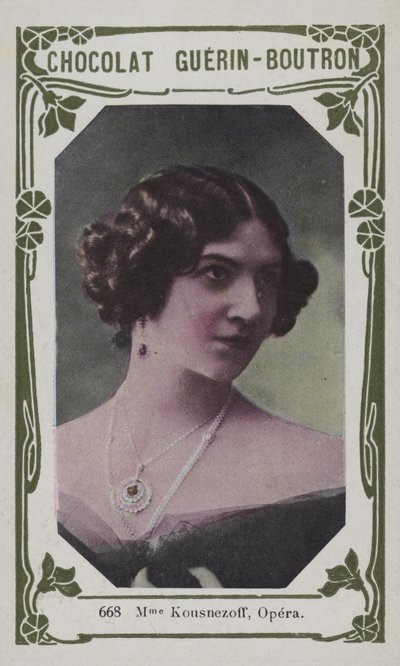 Madame Kousnezoff, Opera (farget bilde) av French School