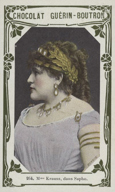 Madame Krauss, i Sappho (farget bilde) av French School
