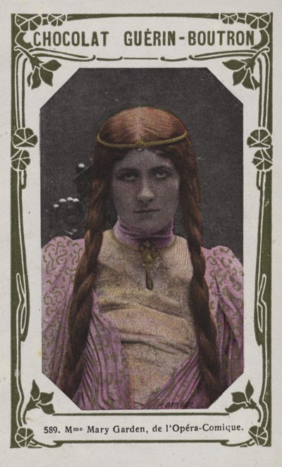 Madame Mary Garden, fra Opera-Comique (farget bilde) av French School
