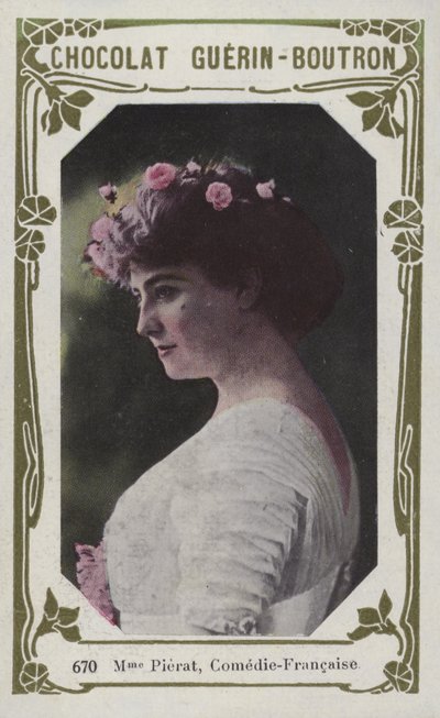Madame Pierat, Comedie-Francaise (farget bilde) av French School