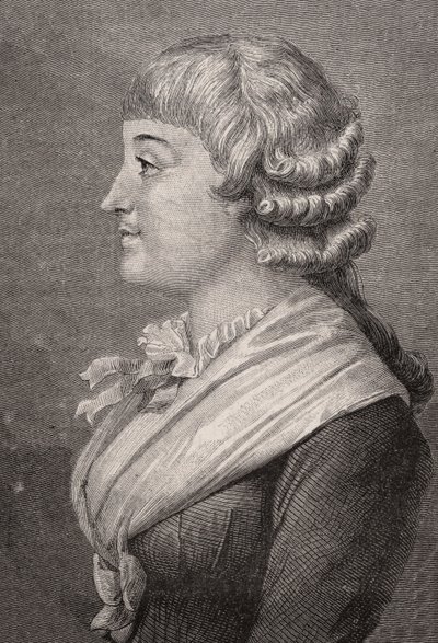 Madame Roland, gravert av Stephane Pannemaker (1847-1930) etter Rambert, fra 