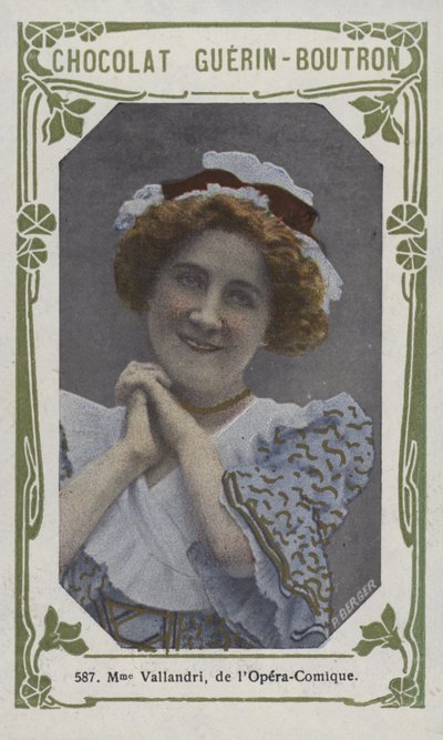 Madame Vallandri, fra Opera-Comique (farget bilde) av French School