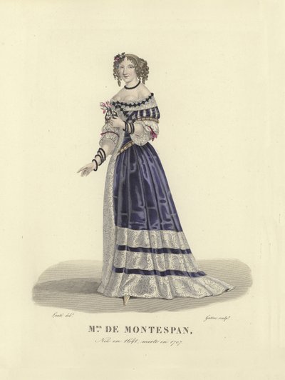 Madame de Montespan, elskerinne til kong Louis XIV av Frankrike av French School