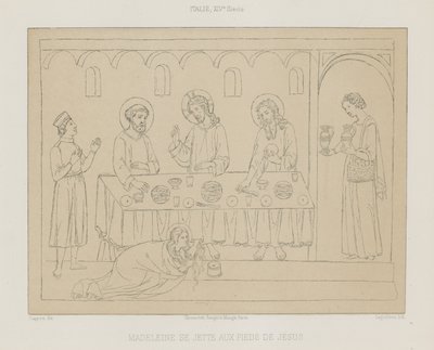 Madeleine kaster seg for Jesu føtter av French School