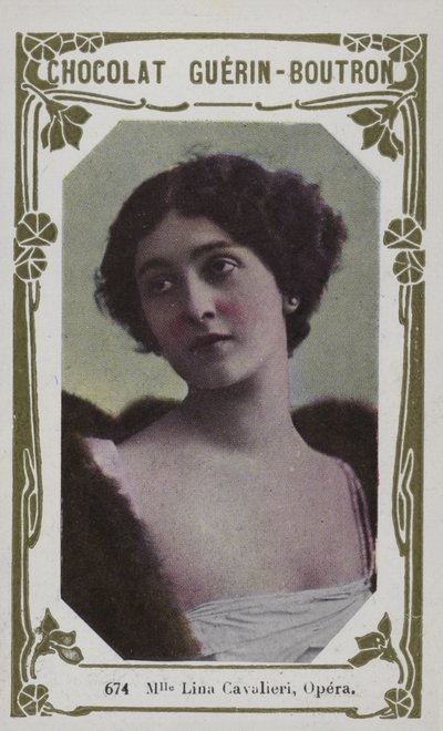 Mademoiselle Lina Cavalieri, Opera (farget bilde) av French School