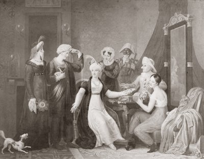 Mademoiselle Mars (1779-1847) i The Three Sultanas av French School