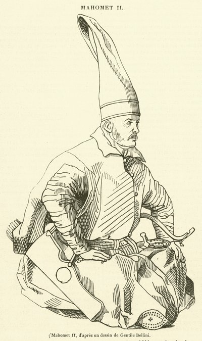 Mahomet II (gravering) av French School