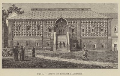 House of the Romanoffs, ved Kostroma (gravering) av French School