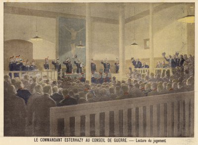 Major Esterhazy vor dem Militärgericht von French School