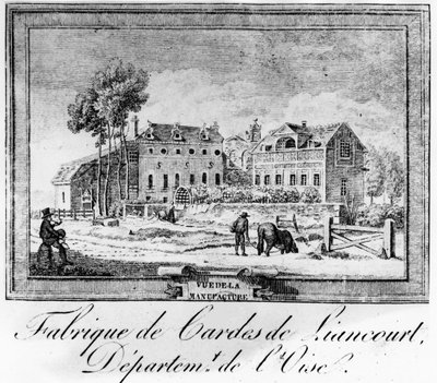 Produksjon, Duke de la Rochefoucauld i Liancourt; Strengefabrikken i Liancourt, Oise-avdelingen. av French School