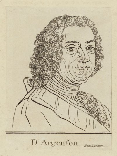 Marc-Pierre de Voyer de Paulmy dArgenson, fransk statsmann av French School