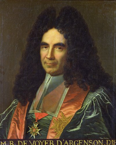 Marc-Rene de Voyer de Paulmy (1652 - 1721), Marquis d'Argenson, justisminister av French School