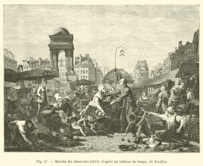 March of the Innocents, 1810, fra et maleri av tiden, av Tardieu av French School
