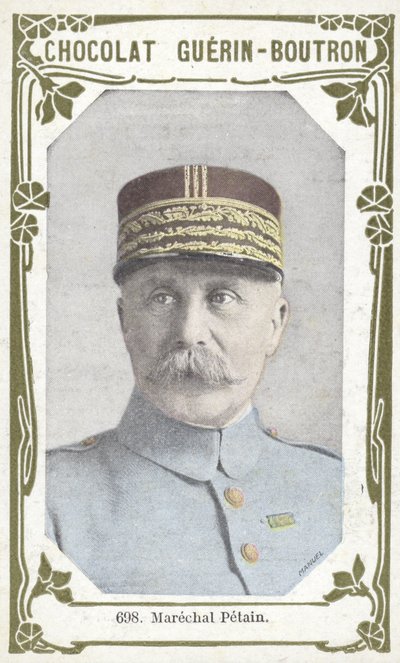 Marechal Petain (farget bilde) av French School
