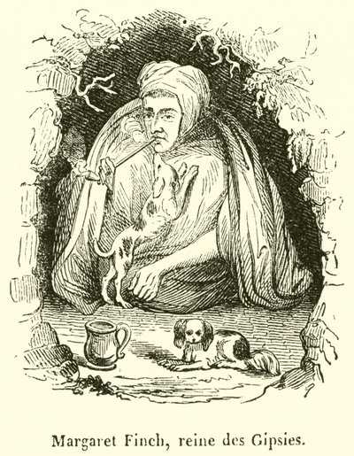 Margaret Finch, sigøynernes dronning (gravering) av French School