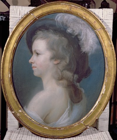 Marie Anne Paulze (1758-1836) som ung jente av French School