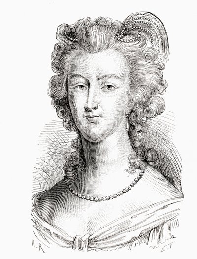 Marie Antoinette, fra History of France, utgitt ca. 1880 av French School