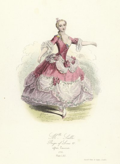 Marie Salle, fransk danser; Ludvig XVs regjeringstid av French School