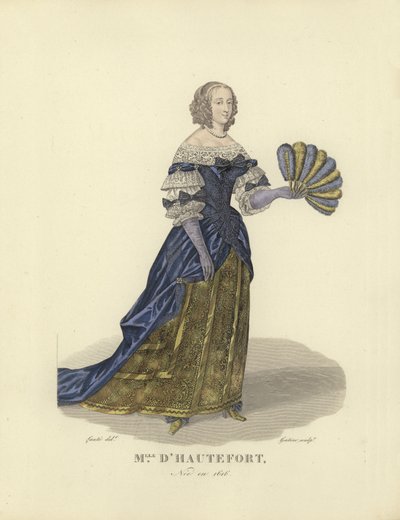 Marie de Hautefort, favoritten til kong Louis XIII av Frankrike av French School