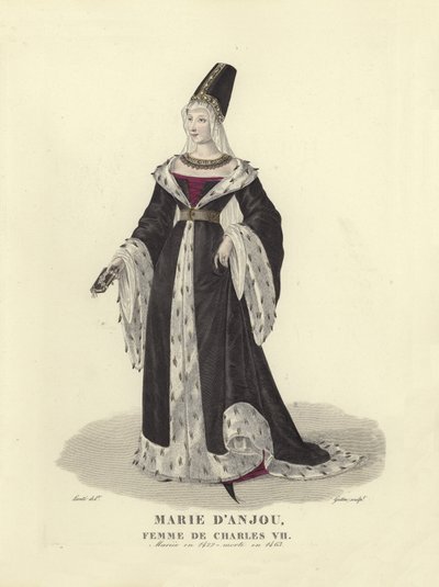 Marie av Anjou, kone til kong Charles VII av Frankrike av French School