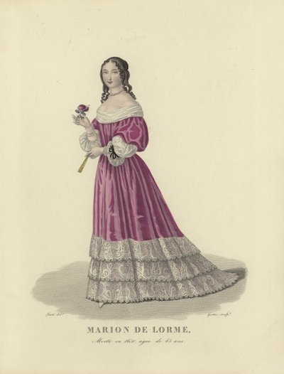Marion de Lorme, fransk kurtisane av French School
