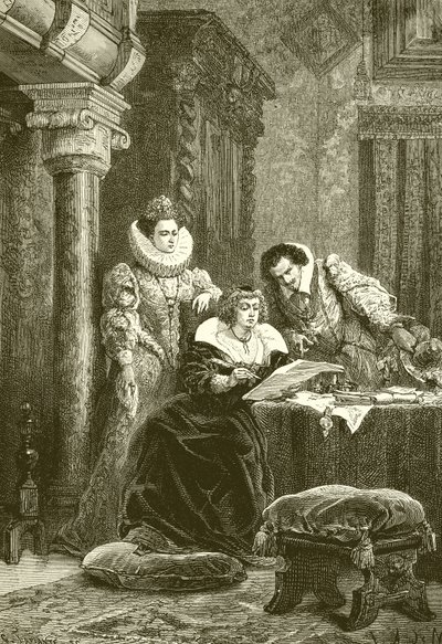 Mary de Medici, Concini og Leonora Galigai av French School
