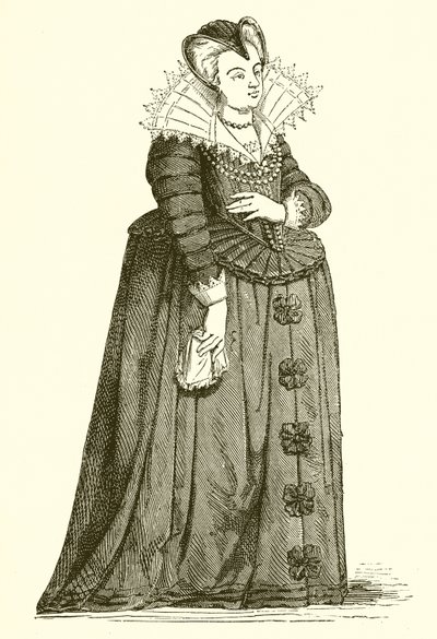 Mary de Medici som enke av French School