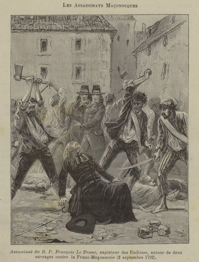 Frimurerattentater (gravering) av French School