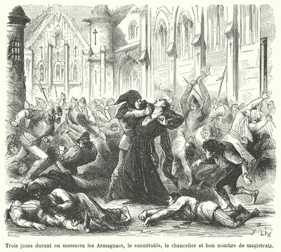Massakren på Armagnacs av burgunderne, Paris av French School
