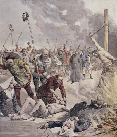 Massakre i Kina, fra Le Petit Journal, 1891 av French School