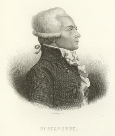 Maximilian av Robespierre av French School
