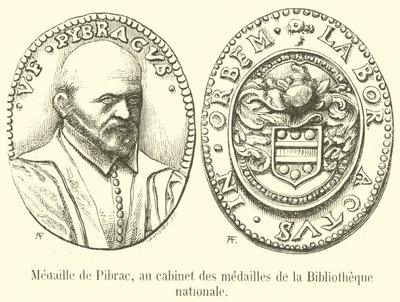 Medal of Pibrac, i kabinettet med medaljer til Nasjonalbiblioteket (gravering) av French School