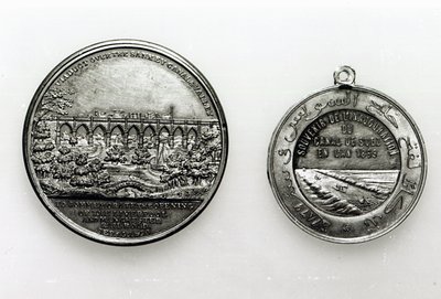Medalje til minne om åpningen av Suez-kanalen, 1869 (metall) av French School