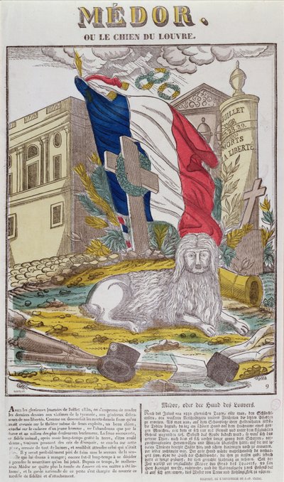 Medor, Louvres trofaste hund, ca. 1831 av French School