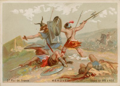 Merovee, konge av Frankrike (412-457) av French School