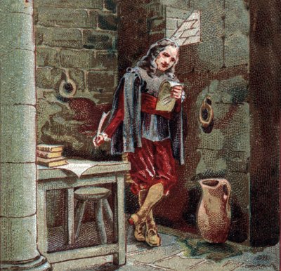 Michel de Marillac (1563-1632) omslutter i slottet Chateaudun. av French School