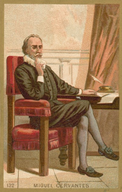Miguel de Cervantes , spansk romanforfatter, poet og dramatiker av French School