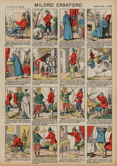 Milord Crakford (farget gravering) av French School