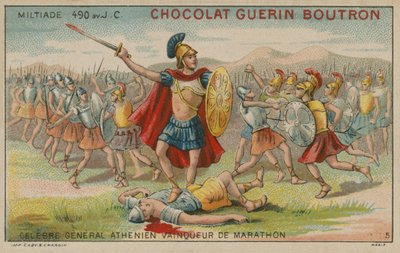 Miltiades, athensk general og seierherre av slaget ved Marathon, 490 f.Kr av French School