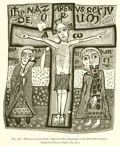 Miniatyr hentet fra et missal fra begynnelsen av det ellevte århundre av French School