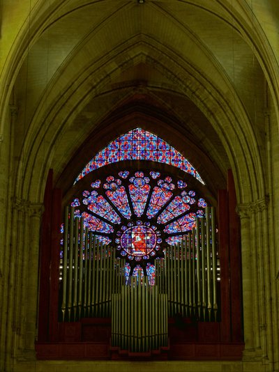 Moderne glass i murverk fra det trettende århundre av French School
